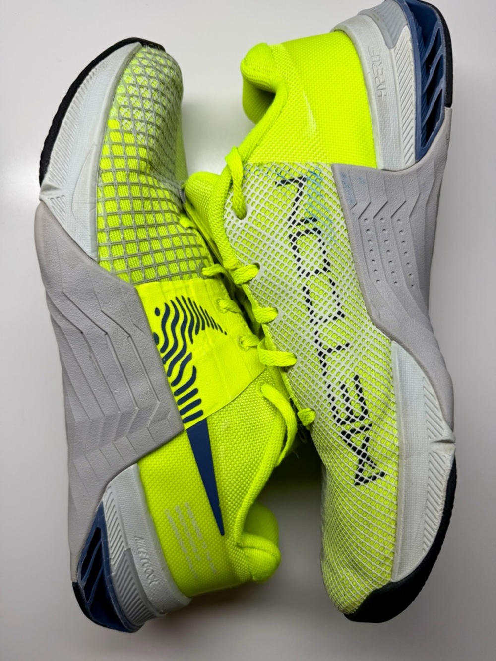 Nike Metcon 8 Volt‎ Athletic Shoe Weight Lifting Sneakers Gym Training Men Sz 8